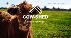Desktop Screenshot of cow-shed.com