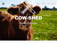 Tablet Screenshot of cow-shed.com
